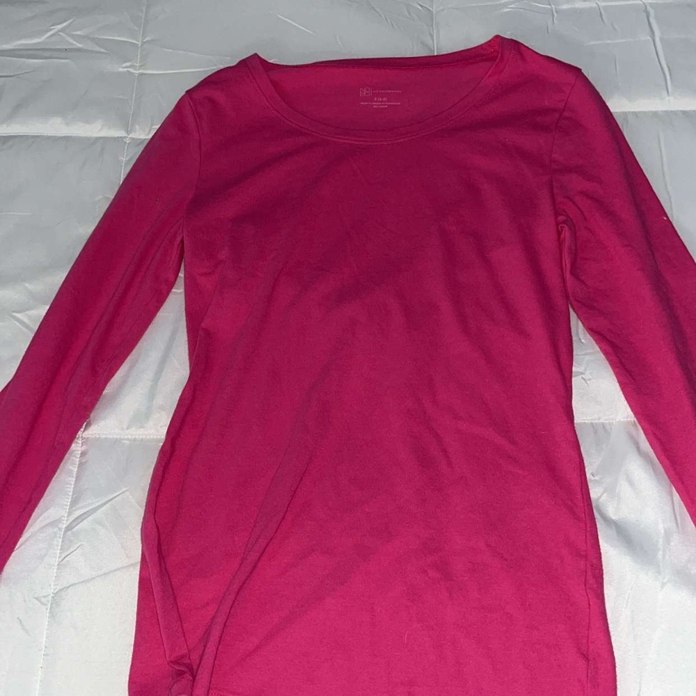 Women's Pink Long Sleeve Top
